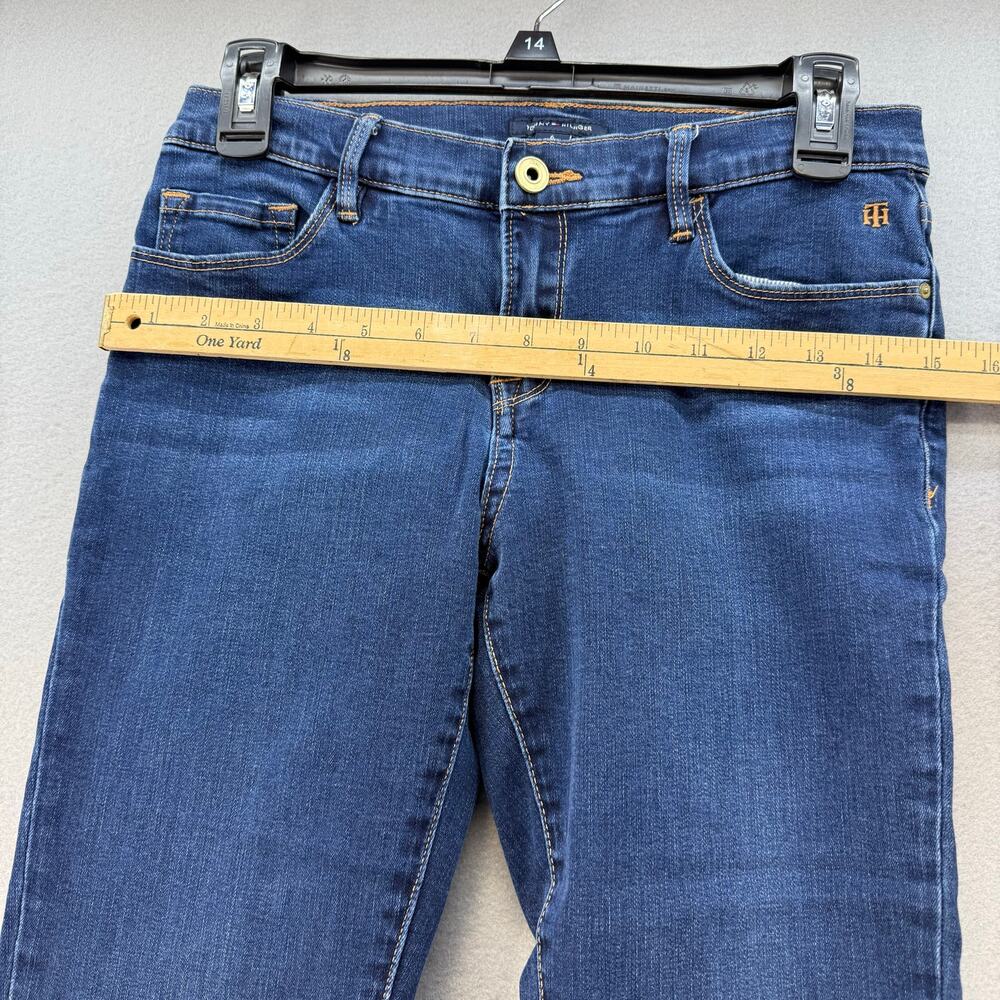 Tommy Hilfiger Jeans Women's 6 Dark Blue Greenwich Skinny Preppy Normcore - Picture 12 of 15